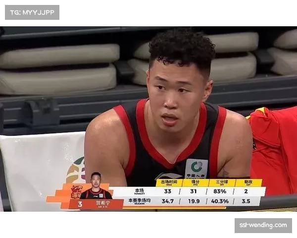 贺希宁MVP竞争领跑,三分命中率41.5%成深圳外线稳定输出点